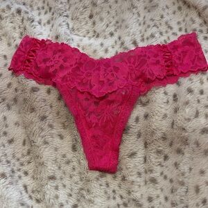 Victoria's Secret pink thong  Lace Panty